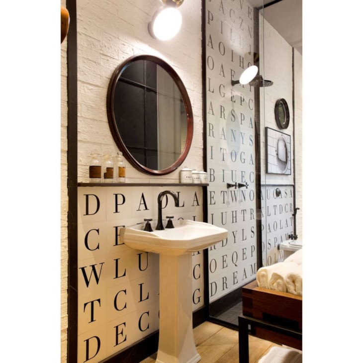 Azulejo Monoporosa 19X19CM Retificado Letter `D` Acetinado Decortiles